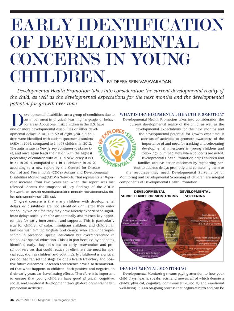 A Snapshot of Autism Spectrum Disorder in New Jersey, Autism, NCBDDD