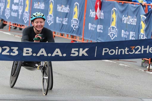 WHEELCHAIR WOMEN WHEELCHAIR WOMEN PLACE	NAME 	COUNTRY	TIME 1 Susannah Scaroni  USA  11:10  2  Vanessa de Souza  Brazil  12:03  3  Patricia Eachus  Switzerland  12:03