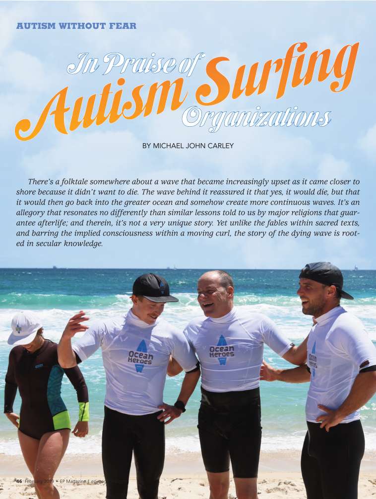 IN PRAISE OF AUTISM SURFING ORGANIZATIONS