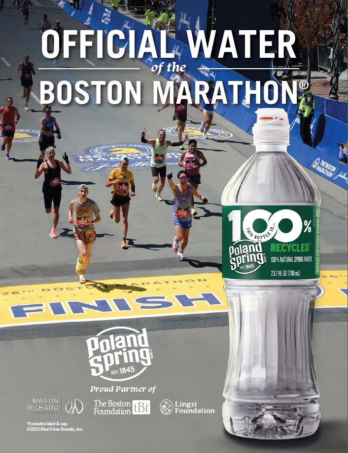 OFFICIAL WATER OF THE BOSTON MARATHON