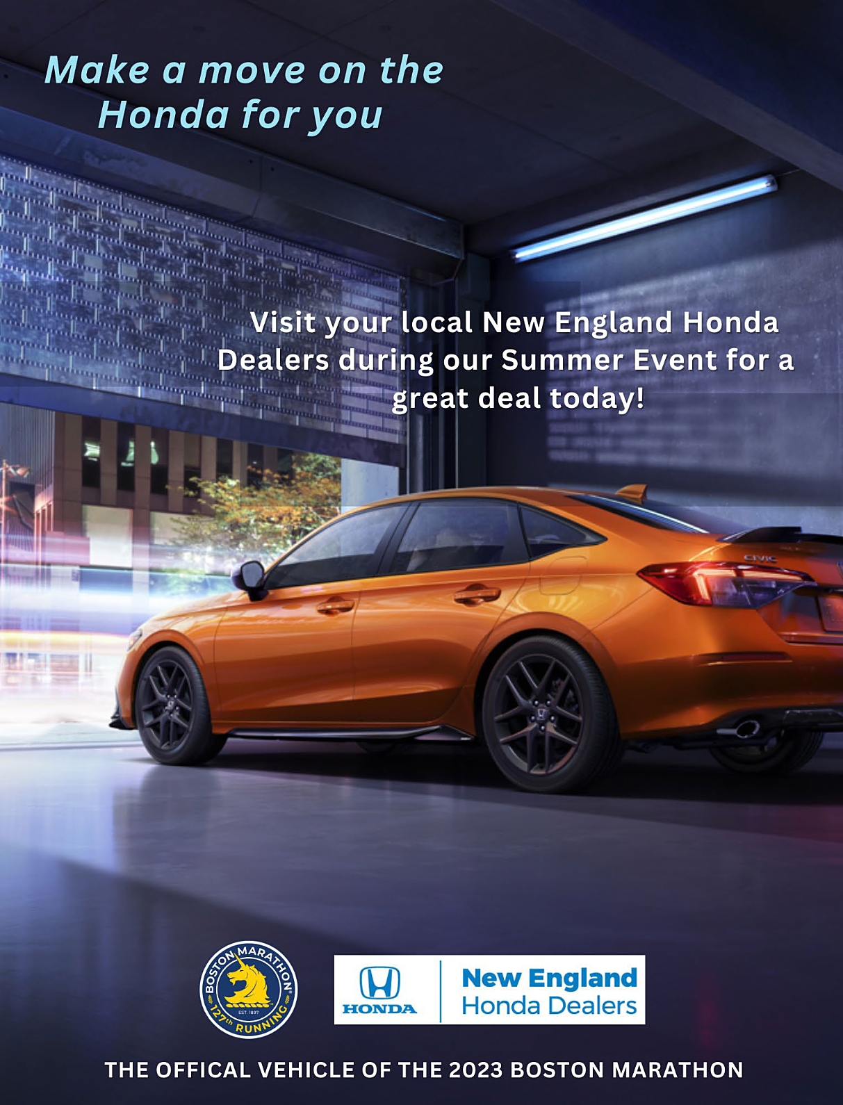Make a move on the Honda for you.
