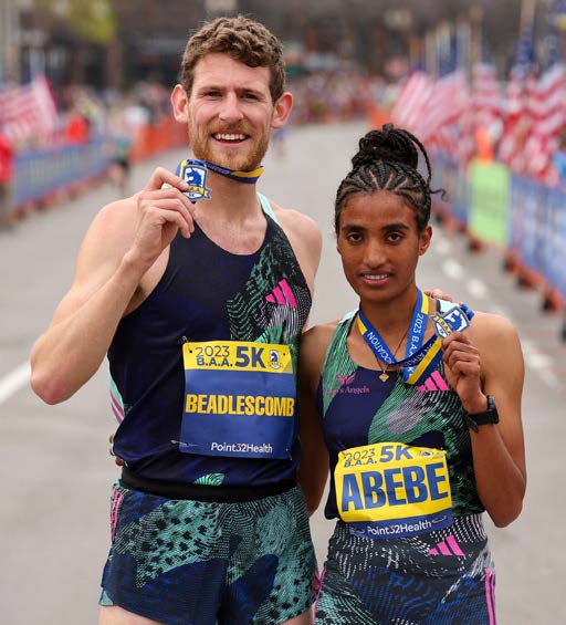 kMorgann Beadlescomb and Mekides Abebe