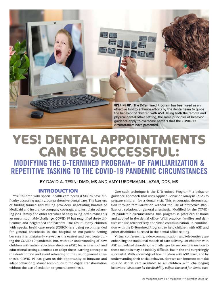 YES! DENTAL APPOINTMENTS CAN BE SUCCESSFUL