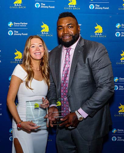 HONORS ADRIANNE HASLET, DAVID ORTIZ