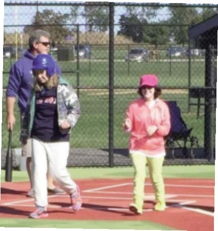 GIRLS PLAYING BASEBALL