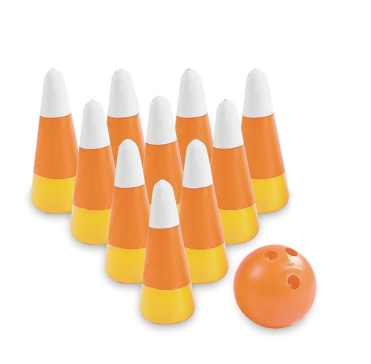 CANDY CORN BOWLING SET