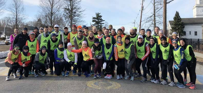 Each year, hundreds of John Hancock employees train for, run in, and volunteer at the Boston Marathon.